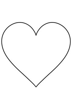 a black and white outline of a heart