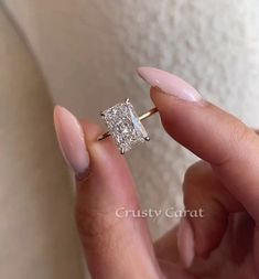 "2 CT Certified Crushed Iced Radiant Cut Engagement Ring, Elongated Radiant Cut Hidden Halo Ring, Two Tone Solid Gold Wedding Ring For Women. ✥ 𝐌𝐚𝐢𝐧 𝐒𝐭𝐨𝐧𝐞 𝐃𝐞𝐭𝐚𝐢𝐥𝐬 Shape: Radiant Type: CVD/HPHT (Lab Grown Diamond) Center Diamond Weight:  2 CT Side Diamond Weight: 0.15 CT Clarity: VVS2 Color: F Cut: Brilliant  Total Carat Weight - 2.15 CT ✥Certifications ↣ Physical IGI/GIA Certificate of the Diamond. ↣ Physical Metal Purity  ✥R𝐢𝐧𝐠 𝐃𝐞𝐭𝐚𝐢𝐥𝐬 ↣ Metal Purity: Solid Gold (10KT, 14KT, 18KT) or Platinum ↣ Metal Tone: Yellow, White, Rose ↣ Stamp/Hallmark: Yes ✥ Why you should buy from Crusty Carat: ↣ Jewelry is certified by highly advanced lab IGI which is equivalent to GIA so that you can buy with peace of mind from us. ↣ All of our jewelry will be appraised for at least do Gold Radiant Engagement Ring Hidden Halo, Radiant Engagement Ring Hidden Halo, Radiant Cut Hidden Halo, Radiant Cut Engagement Ring Hidden Halo, Elongated Radiant Cut With Hidden Halo, Radiant Ring, Radiant Cut Rings, Purity Ring, Radiant Cut Engagement Rings