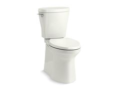 a white toilet sitting on top of a white floor