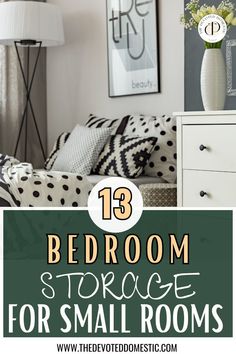 You'll definitely want to save these 13 bedroom storage for small rooms for later, because they're seriously LIFE-changing!! They do wonders in organizing a small bedroom to the max. Modern Apartment Storage, Bedroom Furniture For Small Rooms, Simple Small Home Decor, Organize Small Rooms Bedrooms, Diy Bedroom Storage For Small Rooms, More Storage In Small Bedroom, Storage Bin Ideas Bedroom, Shelving For Small Spaces, Shared Room Storage Ideas