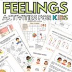 feelings activities for kids with pictures and text on the front cover to help students understand feelings