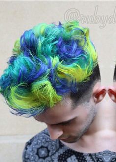 Merman Hair, Dyed Hair Men, Dyed Hair Pastel, Ombre Blond, Colourful Hair, Different Hair Colors