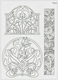 four different designs with the words merri sehena on them and an image of flowers