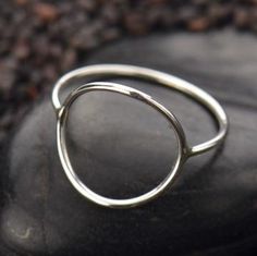 Handmade Rings Wire, Ring Combinations, Open Circle Ring, Rings Wire, Rainbow Rings, Circle Ring, Wire Rings, Handmade Rings, Silver Moon