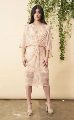 This incredibly comfortable and flattering dress feels like a bathrobe but looks like a million bucks! Block printed in our whimsical umbrella deisgn, this semi sheer number has a relaxed kimono sleeve and super flattering twist at the waist. Comes with a stretchy slip dress to allow for maximum dancing opps. Perfect for your friend's upcoming wedding or that Bali trip you've been planning. Pair with strappy sandals to dress it up or throw on some wedges for a chic comfy look. **Note: This dress Chiffon Outer, Rose Wedding Dress, Bali Trip, Elegant Maxi Dress, Flattering Dress, Block Dress, Flattering Dresses, Ethical Clothing, Kimono Sleeve