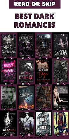 the best dark romance novels to read in 2012, including books by various authors and authors