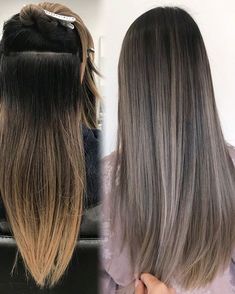 Ashy Hair, Ash Brown Hair Color, Brown Ombre Hair, Ash Hair, Ash Brown Hair, Bronde Hair, Brown Hair Dye, Hair Dyes, Hair Color Light Brown