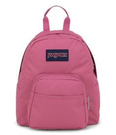 Small and light, the JanSport Half Pint is the perfect throw-on-and-go backpack. Features include a front utility pocket and key clip. Pink Backpack With Pockets For Outdoor Activities, Pink Backpack With Pockets For Outdoor, Functional Pink Backpack With Pockets, Backpack Jansport, Half Pint, Mini Backpacks, Key Clip, Jansport Backpack, Everyday Bag