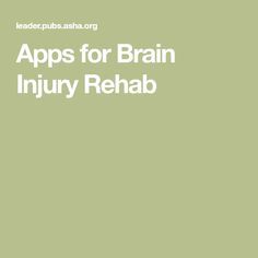 ❤AWESOME. COMPREHENSIVE.❤Apps for Brain Injury Rehab. Vision Therapy Activities, Therapy Interventions, Cognitive Activities, Recreation Therapy