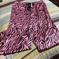 Victoria’s Secret Pajama Pants. With Elastic Waistband And Drawstring. Viscose/Polyester Blend & Machine Washable. New With Tags Victoria’s Secret, Women's Intimates, Pajama Pants, Pajamas, Tags, Black Pink, Pants, Women Shopping, Black