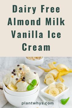 dairy free almond milk vanilla ice cream