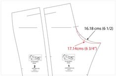 the size and measurements for an adult sized legging pattern, showing how to measure it