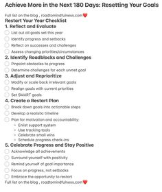 Restart Your Year with This Ultimate Goal Reset Guide 💫 Feeling stuck or unmotivated with your 2024 goals? Hit the reset button with this comprehensive guide! 🔄 Learn how to: ✨ Reflect on your progress and identify roadblocks ✨ Adjust and reprioritize your goals for success ✨ Create a restart plan with actionable steps ✨ Stay motivated and celebrate wins along the way With practical tips, examples, and a positive mindset, you'll be equipped to make the most of the next 6 months and end 2024 strong! 💪 Tap to read the full blog post and get your goal restart checklist now! 🎯 Life Goals Examples, Monthly Reset, Restart Your Life, Glow Up Era, Next 6 Months, Selfcare Tips, Get Your Life Together, Unrealistic Expectations, Lack Of Motivation