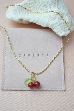 Cute Beaded Jewelry, Cherry Jewelry, Strawberry Necklace, Cherry Necklace, Inexpensive Jewelry, Fancy Jewelry Necklace, Pretty Jewelry Necklaces