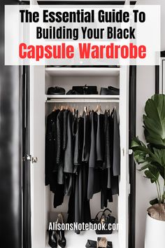 Are you ready to unlock the key to timeless style? Learn the secrets of creating a wardrobe that exudes elegance and sophistication, featuring essential pieces that form the foundation of a versatile and stylish collection. Say goodbye to the chaos of a cluttered closet and hello to a more refined and versatile wardrobe with a black capsule wardrobe! Get your hands on this FREE capsule wardrobe guide today and elevate your style game! Black Capsule Wardrobe, Creating A Wardrobe, Chic Headband, Black Wardrobe, Versatile Wardrobe, Black Scarf, The Chaos, Say Goodbye, Black Cardigan