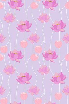 Seamless, repeat pattern,  Fat vector texture of pink pastel Lotus or  Water Lily flower image. Diwali 2024, Water Lily Flower, Wallpapers 2023, Lotus Flower Pictures