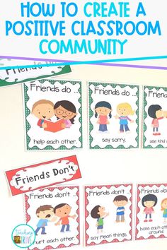 a poster with the words how to create a positive classroom community