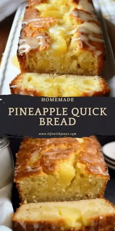 this homemade pineapple quick bread is so easy to make and it's perfect for breakfast