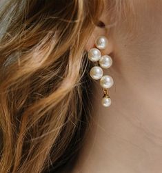 Luxury Handmade Pearl Earrings For Evening, Luxury Modern Pearl Earrings For Evening, Luxury Elegant Pearl Earrings With Tilla, Timeless Luxury Earrings For Parties, Luxury Modernist Wedding Jewelry, Chic Earrings Macy's, Luxury Timeless Earrings For Evening, Luxury Handmade Romantic Earrings, Luxury Modern Bridal Earrings For Evening