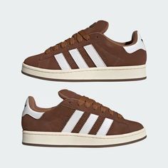 adidas Campus 00s Shoes - Brown | Unisex Lifestyle | adidas US Addidas Shoes Campus, Adidas Gazelle Outfit, Campus 00s Shoes, 00s Shoes, Adidas Campus Shoes, Brown Adidas, Adidas Campus 00s, Shoes Outfit Fashion, Mens Trendy Outfits