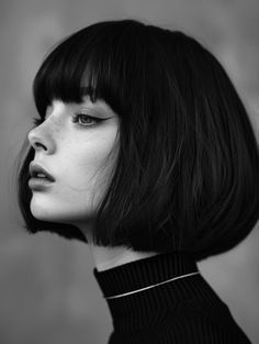 Explore Trendy Bob Hairstyles with Bangs - Find Your Style Textured Pixie, 100 Faces, Cut Bangs, Expressive Faces, Short Haircuts With Bangs