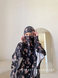 Black Floral Print Khimar Transformer to Niqab Jilbab - Etsy Modest Black Khimar, Modest Black Long Sleeve Khimar, Modest Long Sleeve Black Khimar, Black Khimar For Eid, Black Long Sleeve Hijab For Eid, Black Long Sleeve Khimar For Eid, Long Sleeve Black Khimar For Eid, Apartment View, Head Coverings