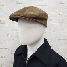 - Classic ivy flat ascot cap style to provide sleek and refined look - Made with genuine pebbled cowhide leather - 12 different colors to match just about any outfit - Available in S/M (56-57cm) or L/XL (58-61cm) with an elastic sweatband to provide a comfortable fit - Sewn Visor - All Emstate products are proudly manufactured in USA. - Please check our storefront for other great headwear products. Classic Short Brim Beret For Fall, Classic Brown Hat With Leather Sweatband, Leather Flat Cap Hat For Fall, Leather Flat Cap For Fall, Classic Brown Flat Cap, Classic Brown Beret With Curved Brim, Classic Leather Hat With Flat Bill, Classic Brown Beret For Fall, Classic Leather Flat Bill Hat