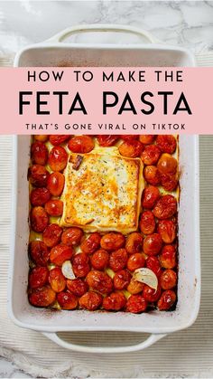 how to make the feta pasta that's gone viral on tiktok