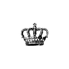 a black and white drawing of a crown