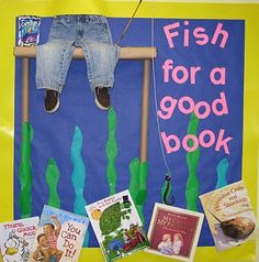 fish for a good book bulletin board