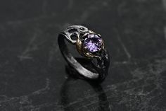 Viking Jewelry Women Rings, Handmade Jewelry For Anniversary, Handmade Round Cut Jewelry For Anniversary, Unique Handmade Diamond Wedding Ring, Handmade Amethyst Wedding Ring Fine Jewelry, Handmade Amethyst Wedding Ring In Fine Jewelry Style, Handmade White Gold Sapphire Ring For Anniversary, Unique Hand Forged Promise Jewelry, Unique Hand Forged Jewelry For Promise