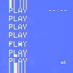 an old school computer game with the words play play