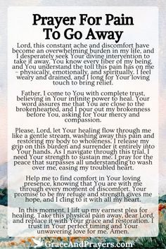 Prayer For Pain Relief And Healing, Miracle Prayer For The Sick, Prayer For Pain Relief, Prayer For Healing Sick Family, Prayer For Health And Healing, Prayers For Health And Healing, Prayer Of Faith, Prayers For Strength And Healing, Serving God