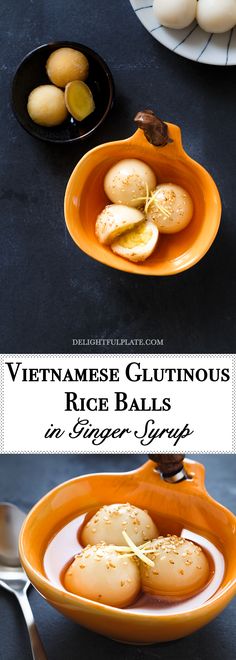 vietnamese glutinoous rice balls in ginger syrup