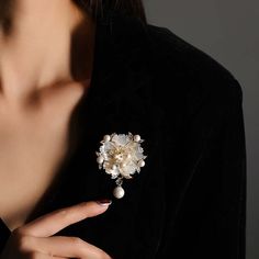 This stunning Copper plum blossom shell pearl brooch exudes exquisite elegance and sophistication. Crafted with premium materials, it adds a touch of luxury to any outfit. With its delicate plum blossom design and lustrous shell pearl, it is the perfect accessory for those with a refined taste. Tarnish-proof Water-proof Sleep / Nap-proof Safe for sensitive skin Wear it while working out &showering Designed to wear 24/7 If there is no stock, the product will take 15 days to produce Please leave your usual email address for order contact For smooth delivery, please leave your phone number Details Materials: Copper Stone: Pearl Weight: 16.7G SKU：AN24060607 Baby Charm Bracelet, Sterling Silver Nose Rings, Silver Nose Ring, Gemstone Earrings Gold, Flat Back Earrings, Custom Wedding Rings, Moissanite Necklace, Blossom Design, Moissanite Earrings