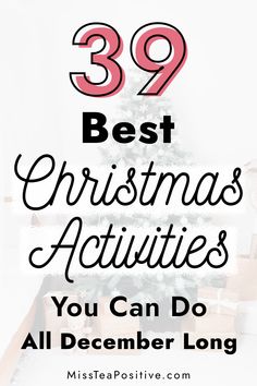 While you countdown to the 25 days until Christmas morning, here are 39 Christmas bucket list ideas to try this holiday season. This ultimate list of fun Christmas activities includes what to do on Christmas day with family at home, easy Christmas activities for families to do on Christmas eve, DIY activities for kids and for teens, cute things to do with friends and families, and cheap and free indoor games and party ideas for your gatherings.