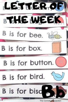 the letter of the week is for bee