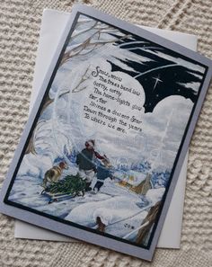 a christmas card with an image of a bat on it