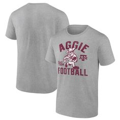 Show your Texas A&M Aggies pride with this stylish and comfortable Sarge Favorite Football T-Shirt. This classic crew neck tee is crafted from breathable 100% cotton for all-day comfort. Featuring a screen printed graphic on the front, it's the perfect way for any Aggies fan to showcase their team spirit. Cotton Short Sleeve T-shirt For Sports Season, Collegiate Cotton Tri-blend T-shirt, Relaxed Fit Crew Neck T-shirt For Fan Gear, Relaxed Fit T-shirt With Logo For Fans, Collegiate Short Sleeve T-shirt With Relaxed Fit, Collegiate Short Sleeve T-shirt In Relaxed Fit, Collegiate Short Sleeve Relaxed Fit T-shirt, Relaxed Fit Fan Apparel T-shirt For Sports Season, Relaxed Fit T-shirt With Screen Print For Fan Gear