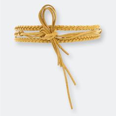 Sells At Anthropologie. Ada Belt Mustard Braided With Fringes. 95 Inches Long. 1/2 Inch Width. Braid Wrap, Yellow Belt, Rope Tie, Fringed Belt, Rope Belt, Wrap Belt, Braided Rope, Belt Style, Braided Belt