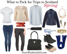 what to pack for trips to scotland during the spring and summer months with travelfashiongirl com