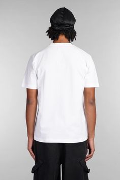 T-Shirt in white cotton, round neck, short sleeves, logo print on front, straight hem, 100% cotton, Made in PortugalGender: MenMaterial: COTTONColor: WHITEMade in: ITProduct ID: 403967_OMAA027C99JER017*Import tax/duty will be calculated at checkout (If applicable) White Cotton Jersey T-shirt With Letter Print, Modern Short Sleeve T-shirt With Branding, White Cropped T-shirt With Logo Print, White Cotton T-shirt With Logo Print, White Letter Print Cotton Jersey T-shirt, Modern Cotton T-shirt With Logo Print, Modern Cotton T-shirt With Branding, White Cotton Jersey T-shirt For Streetwear, Classic White Cotton T-shirt