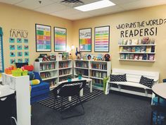 the children's library is clean and organized