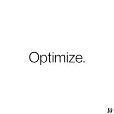 the words optimize are in black and white