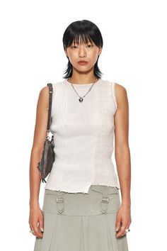 KOODING carries the latest Matin Kim vests. KOODING is the global leading shopping website in providing authentic Korean fashion, beauty and lifestyle items, including clothing, cosmetics, shoes, accessories, and bags in affordable, fast, easy, and safe way. Beige Crew Neck Vest For Summer, Beige Crew Neck Vest For Spring, Versatile Cotton Vest For Layering, Vests For Women, Sleeveless Knit Top, Beauty Shopping, Sleeveless Knit, Shopping Website, Vest Fashion