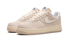 The Nike Air Force 1 Low "Athletic Dept. " is a colorway of the retro basketball shoe with a tan-based, versatile appearance.  From Nike’s “Athletic Department” collection, the Air Force 1 Low seen here features a beige suede construction and white leather Swooshes on either side.  Classic “Nike Air” branding designed in vintage-style lettering is seen on the heel while a “Nike Air Force 1” logo appears on the tongue tag of the beige-colored nylon tongue with exposed foam.  A cream white rubber midsole ties into this Air Force 1’s vintage vibe.  Release date: September 27, 2023 Retro Basketball Shoes, Retro Basketball, 1 Logo, Nike Air Force 1 Low, Stadium Goods, Air Force 1 Low, Nike Air Force 1, Air Force 1, Nike Air Force