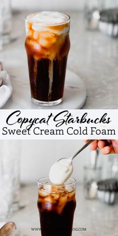 homemade salted cold cream coffee recipe