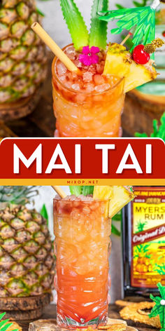 Ever wondered how a sip of paradise feels? Dive into this refreshing spring alcoholic drink! This Mai Tai recipe is an easy spring cocktail that promises a tropical escape with the perfect blend of rum and citrusy goodness. Learn how to make this easy spring cocktail now! Easy Alcoholic Mixed Drinks, Tropical Mixed Drinks Alcoholic, Tropical Drinks Recipes Alcohol, Rum Drinks Easy Cocktails, Sweet Alcoholic Drinks, Mai Tai Recipe, Mai Tai Cocktail, Alcoholic Punch Recipes, Easy Alcoholic Drinks