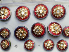 22k Gold Uncut Diamond Button and Cufflinks set 7 Sherwani and 6 Cufflinks , Moughal jadau sherwani buttons Gold Bandhgala With Gota Work For Festive, Elegant Ceremonial Bandhgala With Gota Work, Gold Sherwani With Mirror Work For Diwali, Designer Sets With Gota Work For Festivals, Designer Ceremonial Sherwani With Mirror Work, Bollywood Style Formal Meenakari Sets, Traditional Kundan Formal Sets, Traditional Kundan Sets For Formal Occasions, Designer Multicolor Sherwani For Festive Occasions