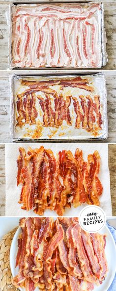 There is possibly nothing better than a perfectly cooked crispy piece of bacon! Making bacon in the oven is not only a virtually fool-proof method to get consistently perfect crispy bacon every time. Crispy Bacon In Oven, Oven Cooked Bacon, Homemade Bacon, Paleo Meat Recipes, Tater Tot Breakfast, Oven Recipe, Bacon In The Oven, How To Make Bacon, Pork Bacon